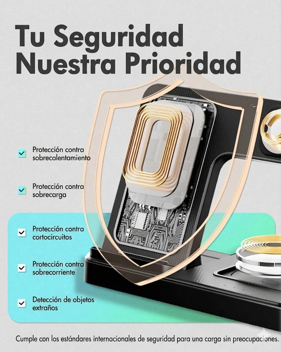 CARGADOR INALAMBRICO 3 EN 1